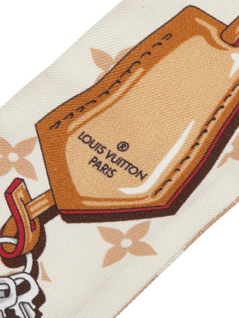 Louis Vuitton Monogram Bandeau BB Ultimate Scarf Beige Multi Color - Picture 3 of 3